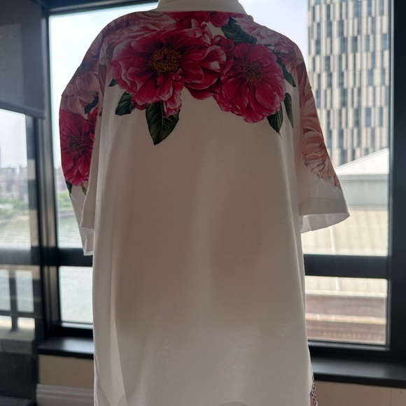 Dolce & Gabbana Red and White Boxy Tee - Picture 7 of 8